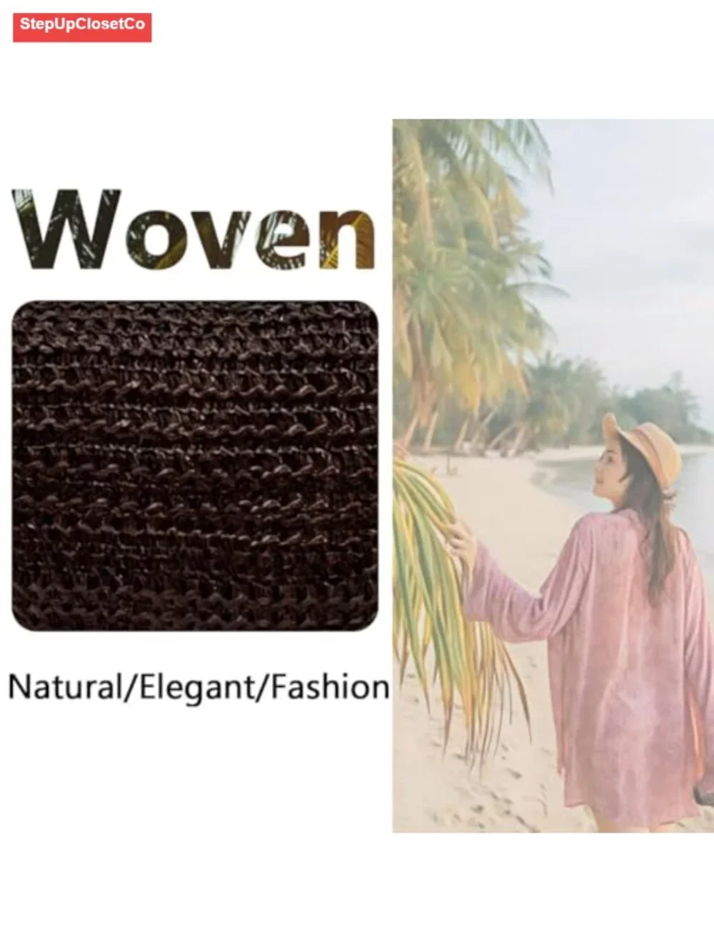 Straw Crossbody Bag for Women Woven Hobo Shoulder Handbag Summer Beach Purse